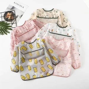 Baby Waterproof Bibs Long Sleeve
