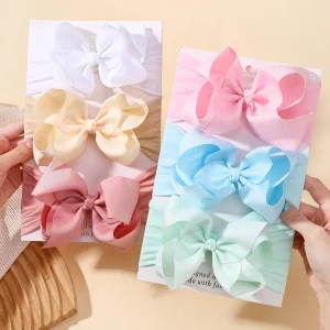 1PC Large Ribbon Bow Headband for Baby Girls