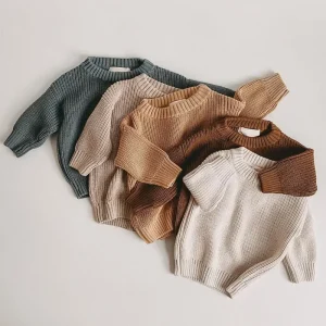 0-6T Newborn Baby Sweater Kid Boy Girl Winter Clothes
