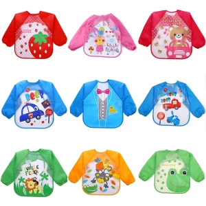 Waterproof EVA Full Sleeve Baby Bibs