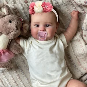 Full Vinyl Body Girl Reborn Doll Hand-Detailed