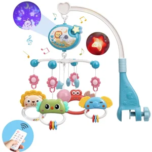 Musical Baby Crib Mobile with Lights Music