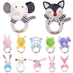 Cute Baby Rattle Cartoon Bed Toys